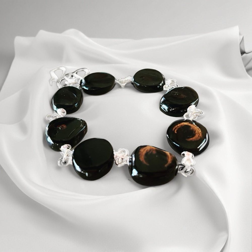 Black coral bracelet